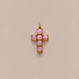 Cruz Cuarzo rosa